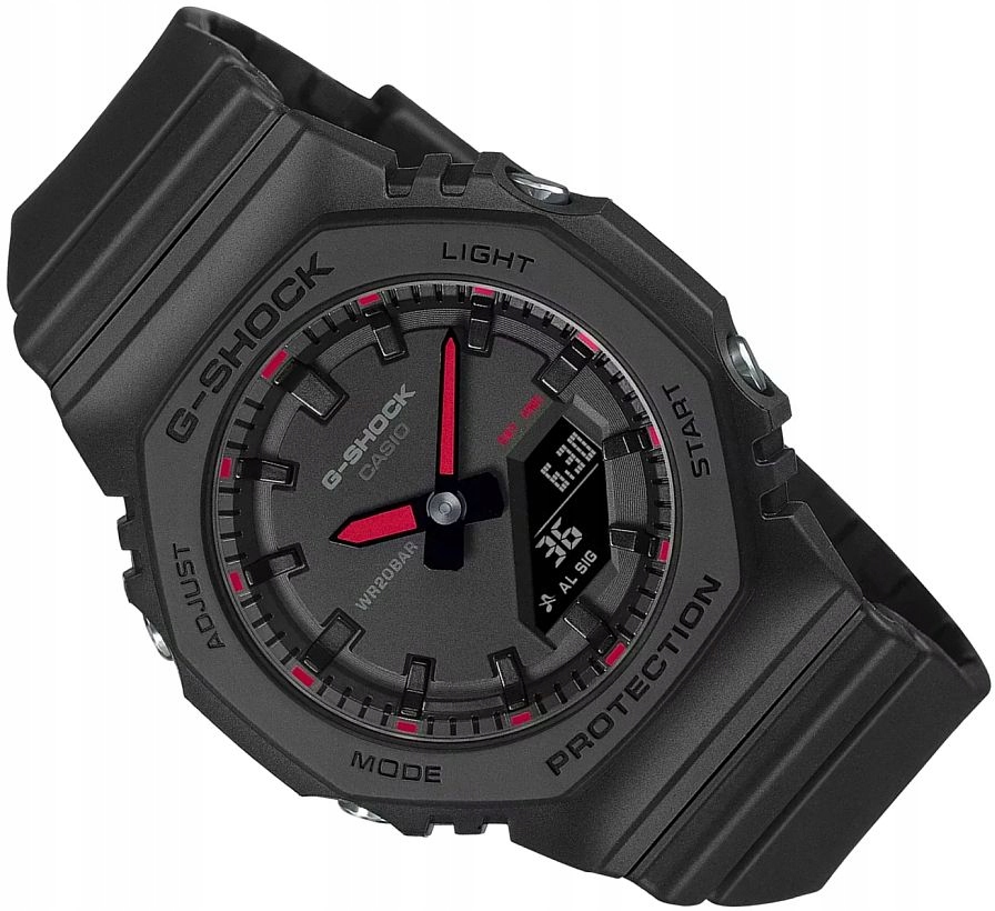 Černé Sportovní Hodinky Casio G-shock GMA-P2100SA-1A1ER Neonové Módní WR200