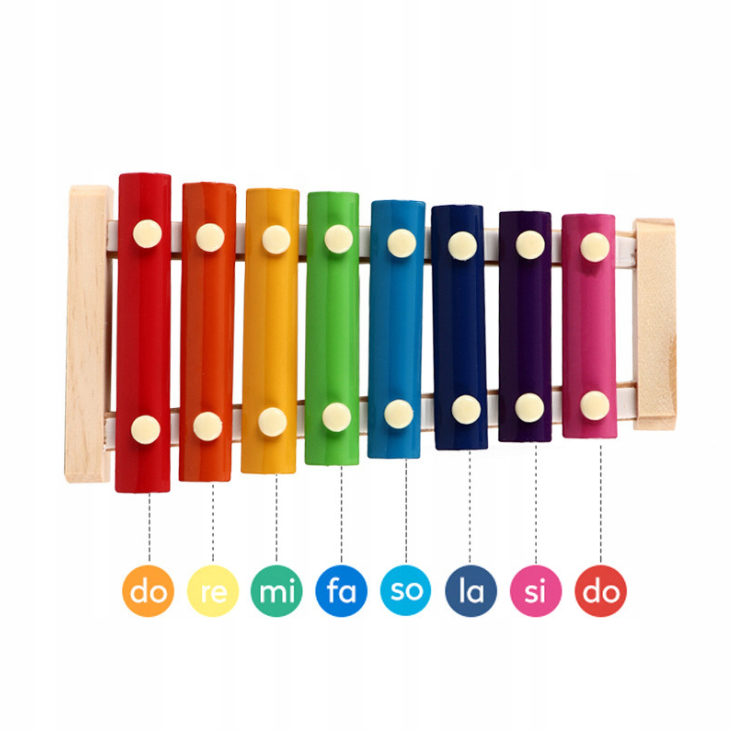 KOLOROWE CYMBAŁKI DREWNIANE DLA DZIECKA EDUKACYJNE Rodzaj cymbałki