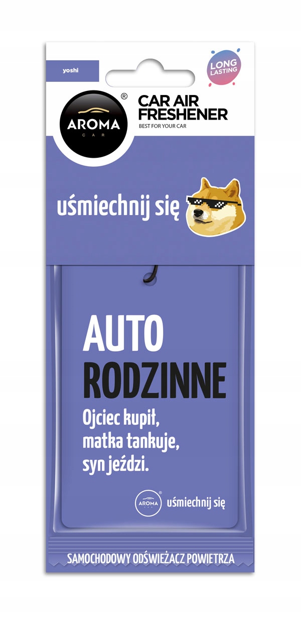 

Odświeżacz powietrza Aroma Car Lets Smile Yoshi