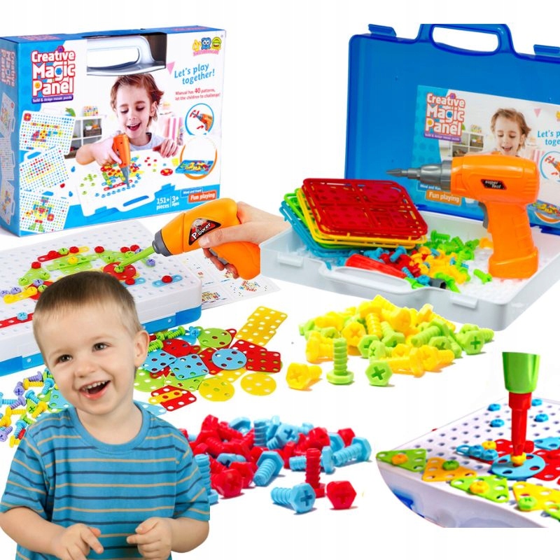 

Klocki W Walizce Wkrętarka Puzzle Zestaw 151EL