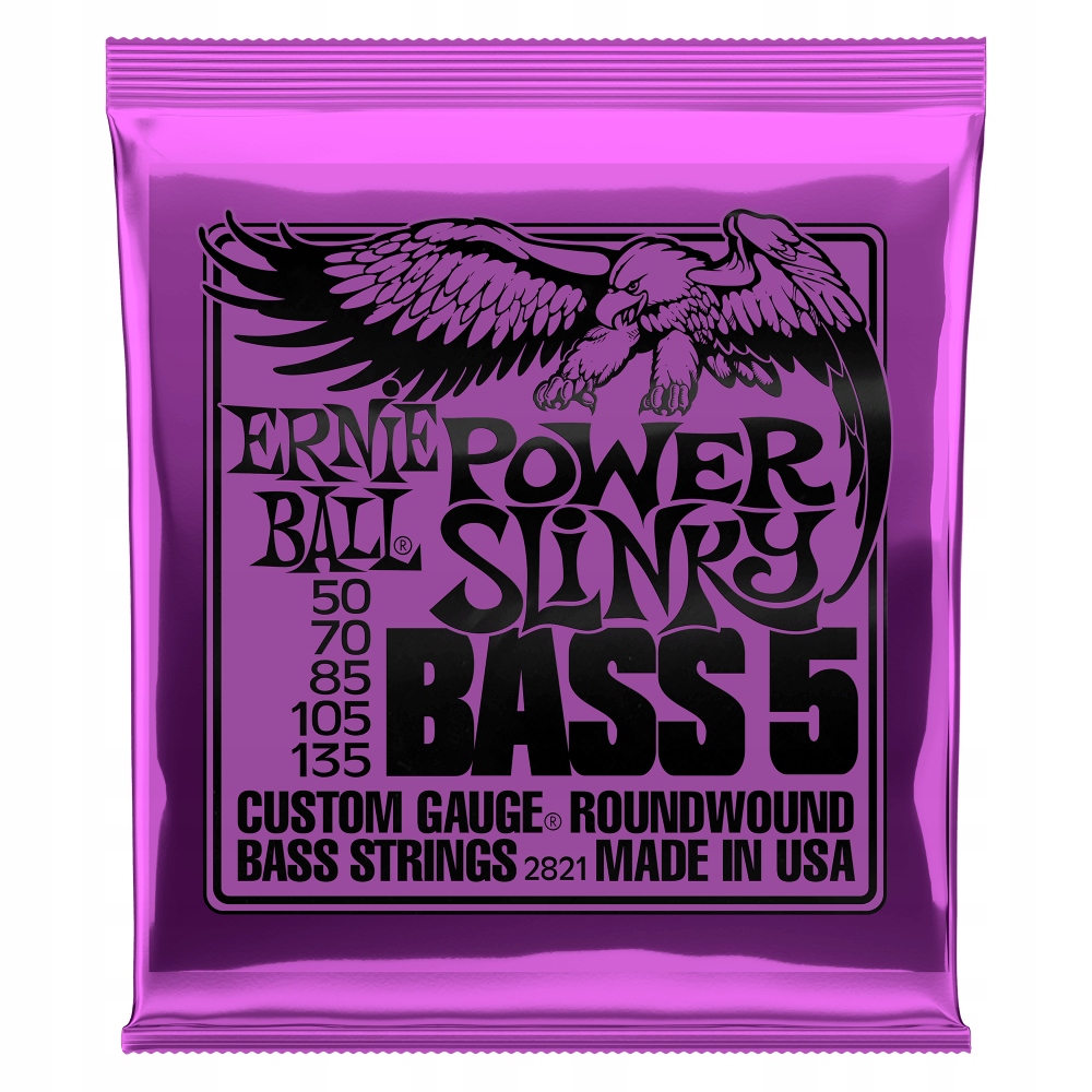 Ernie Ball 2821 Bass Slinky struny (50-135) 5strunná