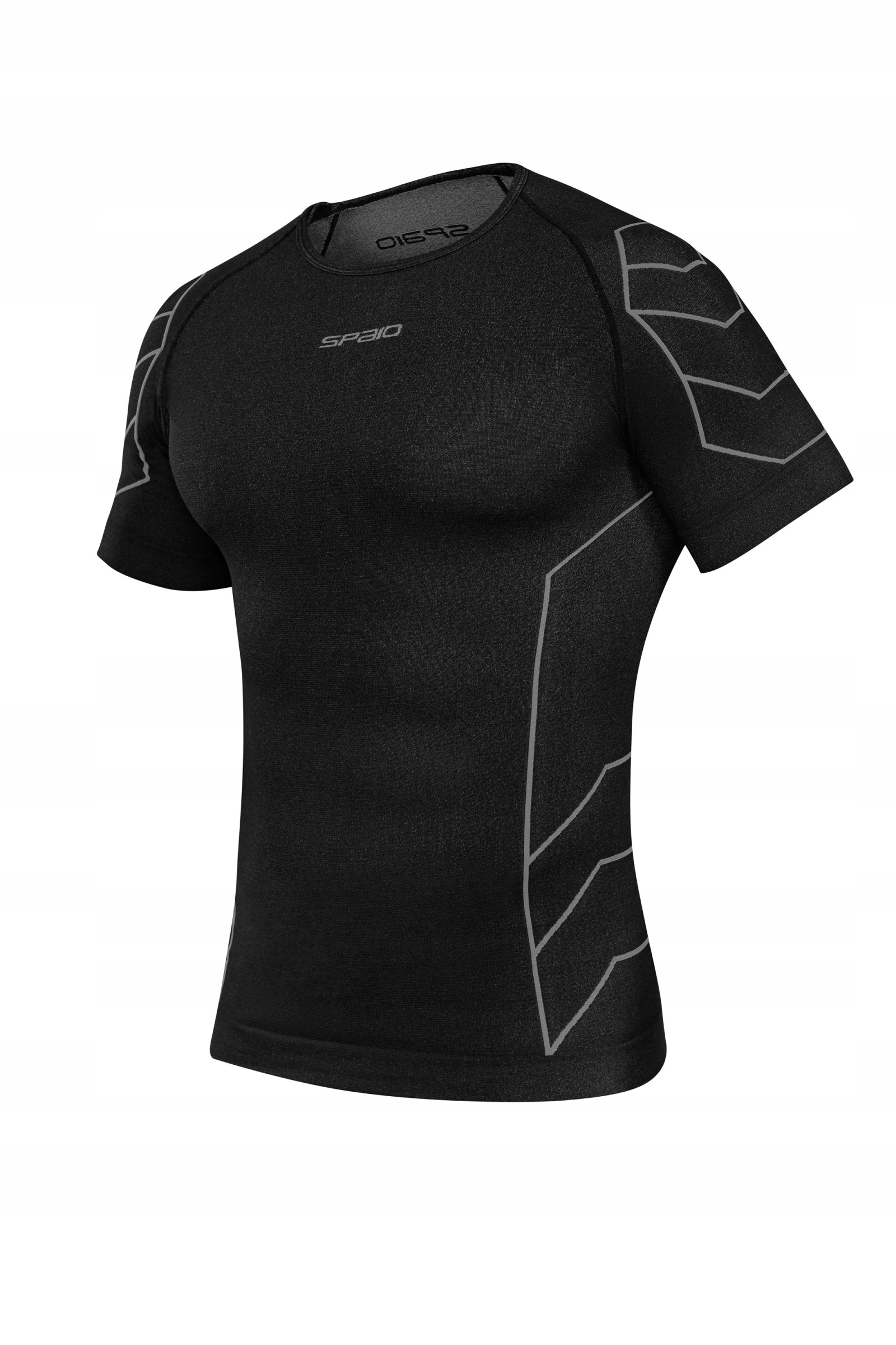 Koszulka Termoaktywna z Krótkim Rękawem Spaio Rapid Black/grey XXL