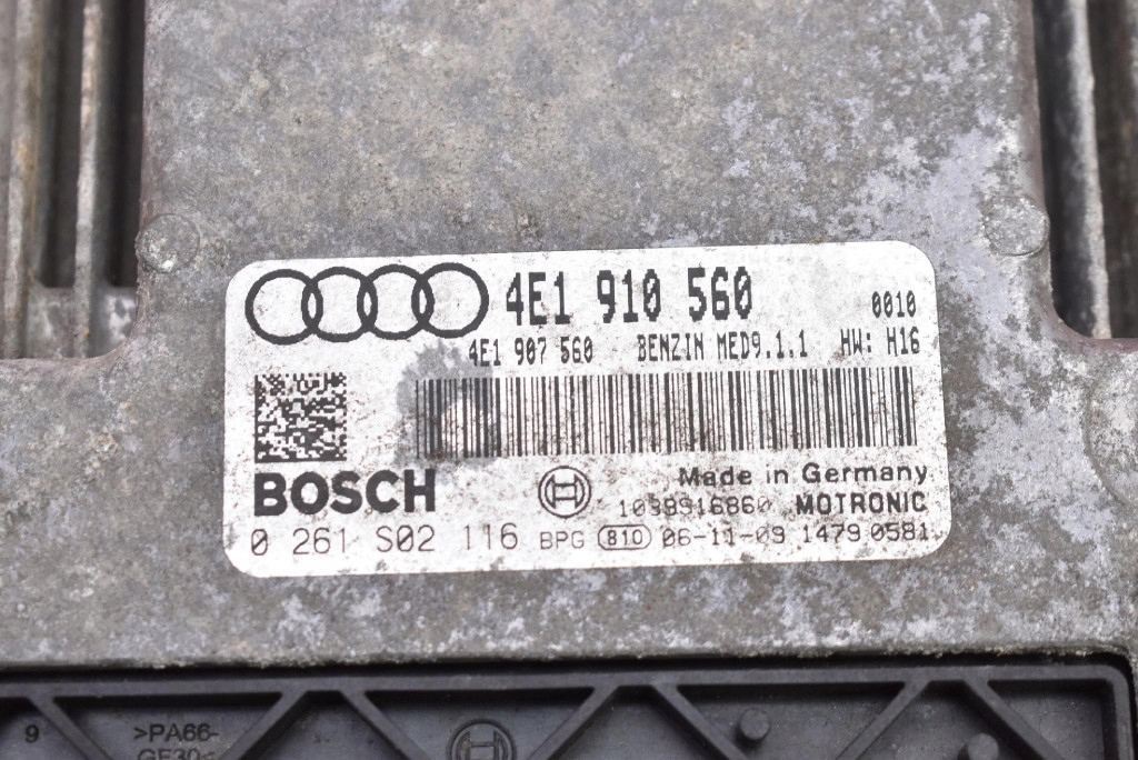 control unit computer of the engine 4E1910560 0261S02116 AUDI A8 D3 4.2 FSI 350 KM