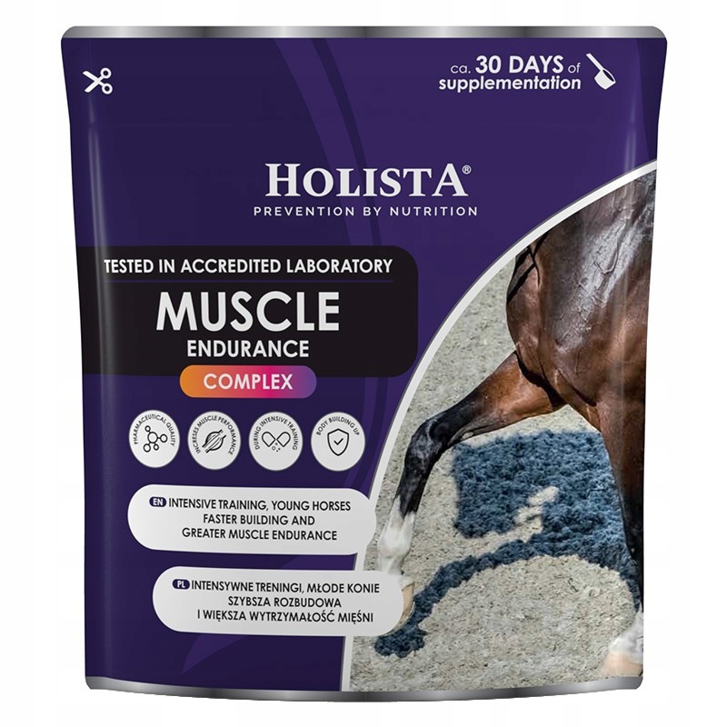 Holista Equine Muscle Endurance Complex 800g Podpora svalů koní