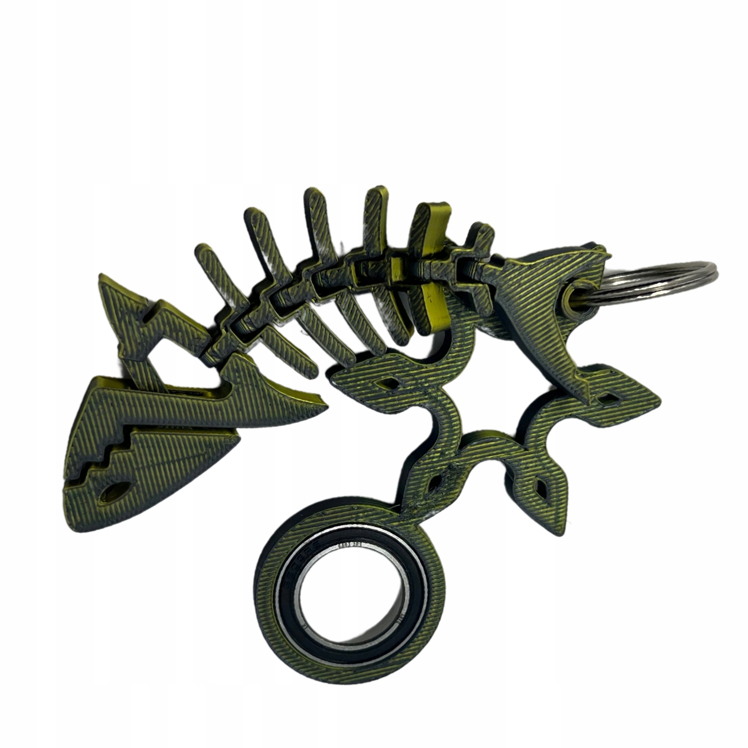 Keyrambit brelok gwiazda samuraja spinner zestaw + rekin flexi kolor gold Materiał plastik