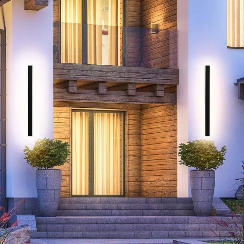 Moderná lampa, fasádne Led svietidlo 17W 63 cm V-tac IP65 čierna Design