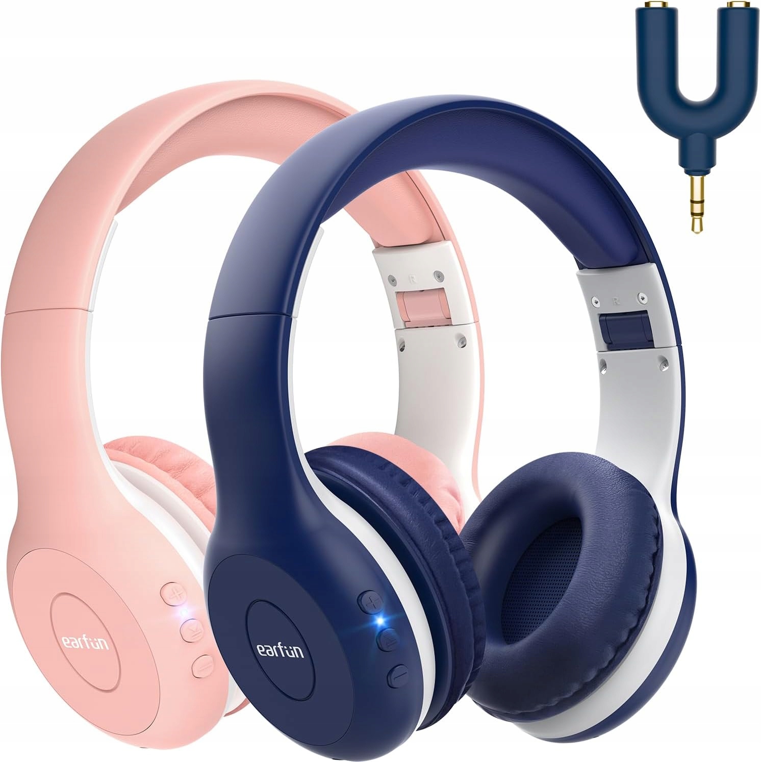 Studiové Sluchátka Do Uší Earfun K2 Pro Děti, Skládací, Bluetooth, 2PACK