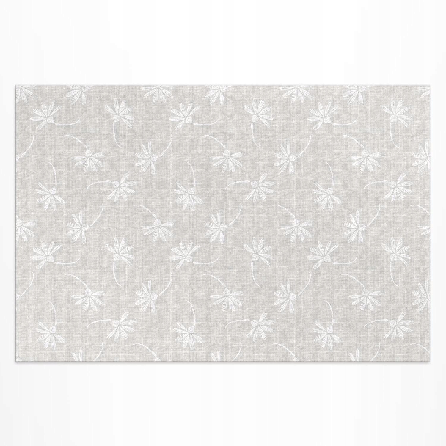 Vinylový venkovní chodník Jemné Boho sedmikrásky na tkanině 60x90 cm