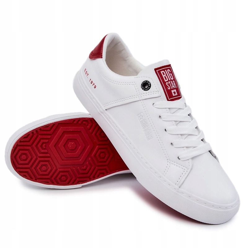 Tenisky Big Star JJ174106 Bílo-červené 44