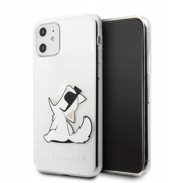Karl Lagerfeld Choupette Fun przezroczysty etui na iPhone 11/XR