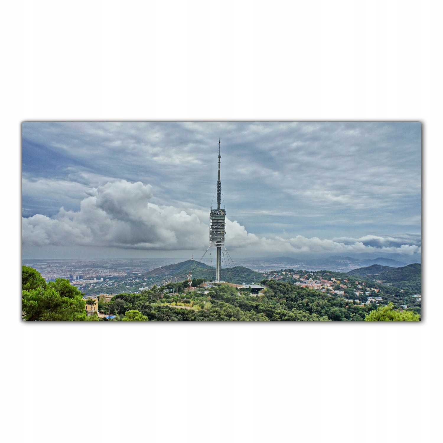 Věž Barcelona 100x50 Tvrzené sklo do kuchyně