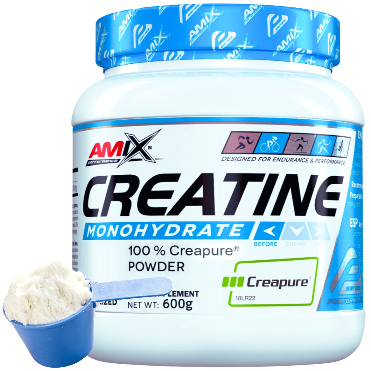 Creapure Kreatin Mikronizovaný monohydrát 600 g Creatine Monohydrate