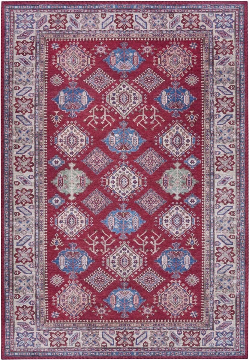 Orientálny koberec do obývačky, červený, 120 x 170 cm