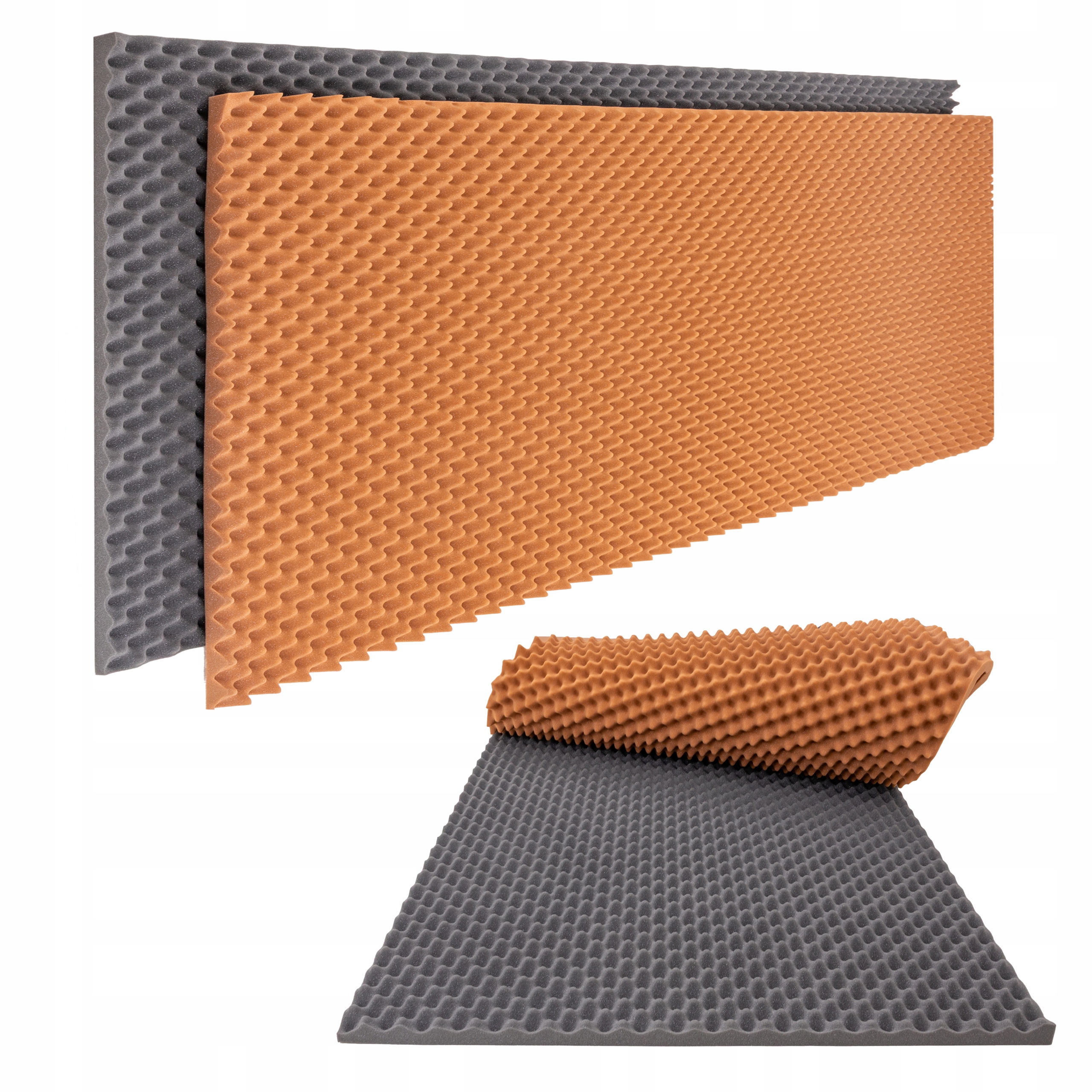 Zvukově izolační akustické panely Karbované absorbující moderní ozvěnu