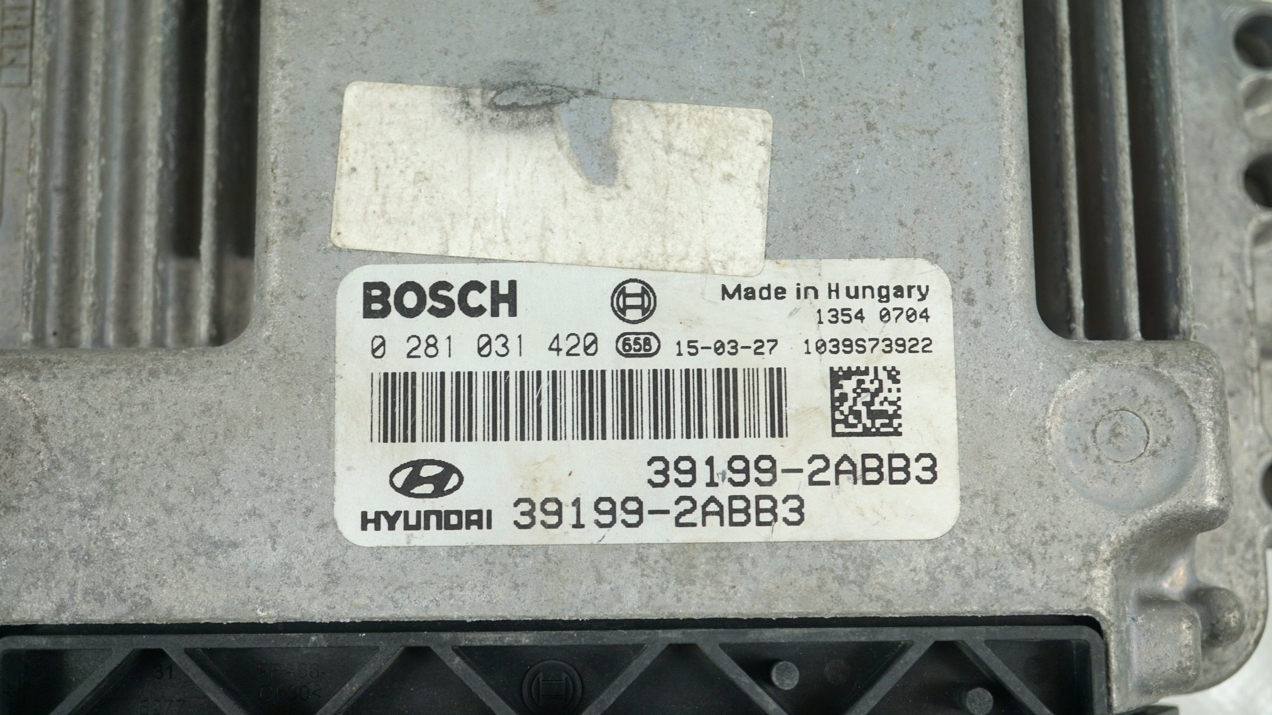 computer control unit of the engine HYUNDAI IX35 1.7 CRDI 0281031420 39199-2ABB3