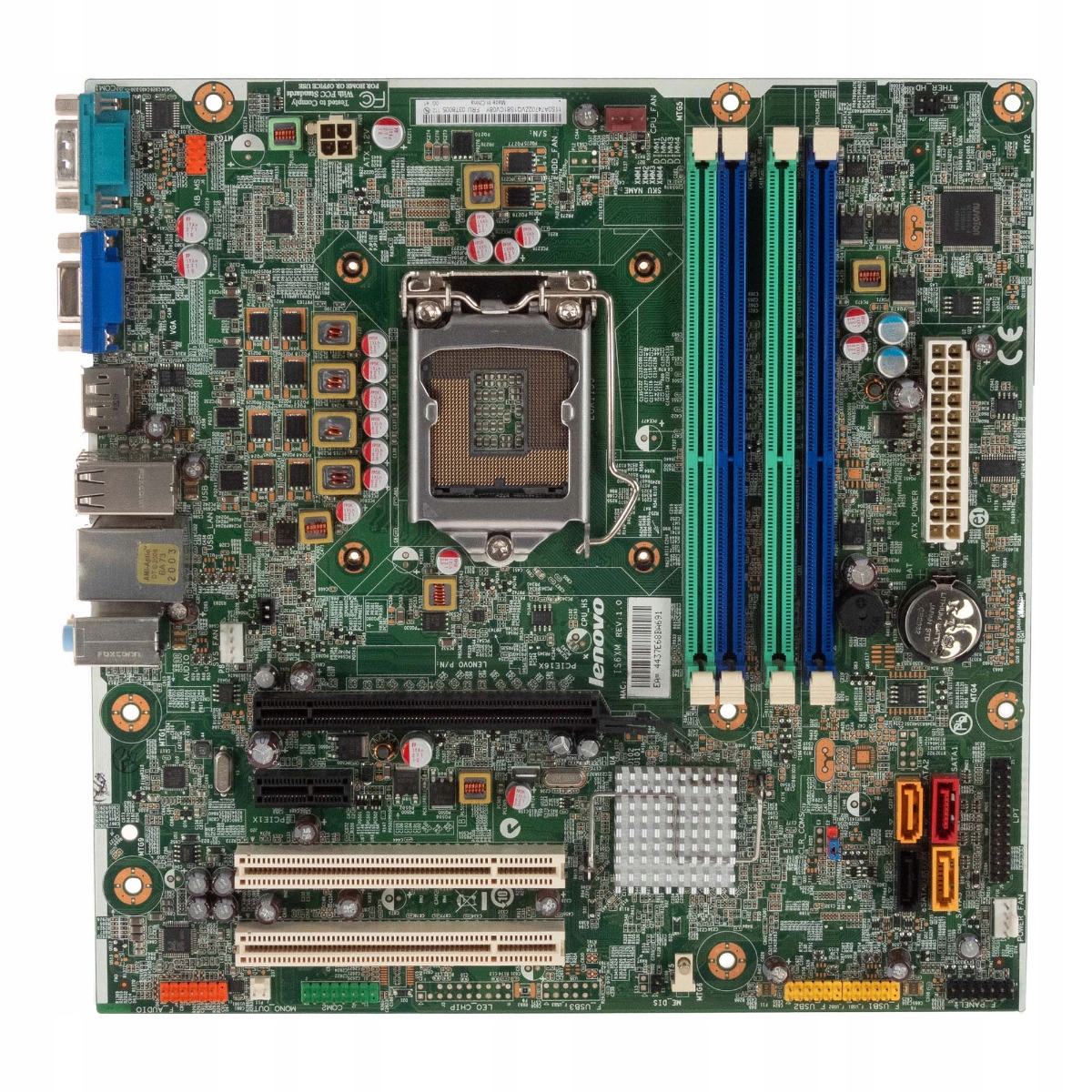 Lenovo 03T8005 IS6XM REV:1.0 Patice 1155 DDR3 PCIe Pci mATX
