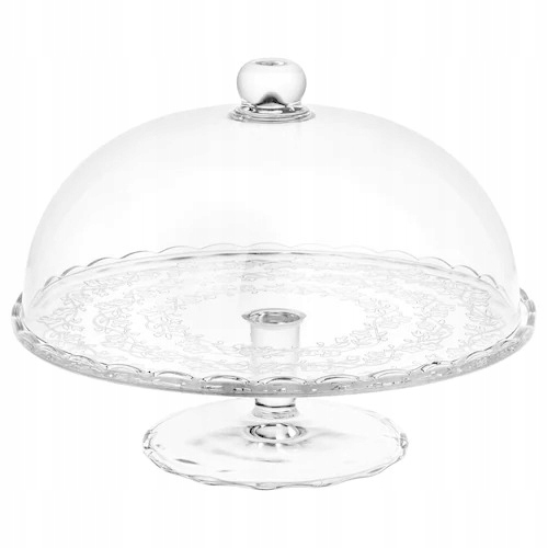 

Szklana Patera Do Ciasta Z Pokrywką 29 CM Brollop