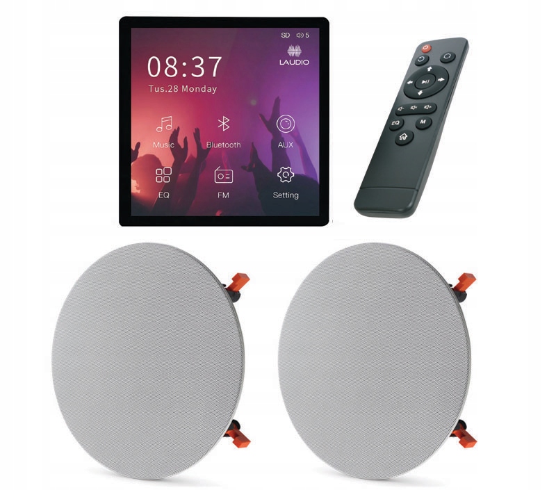 Podomítkové Rádio Laudio W20BT S Bluetooth Usb Sd Reproduktory Jbl 2X 35W