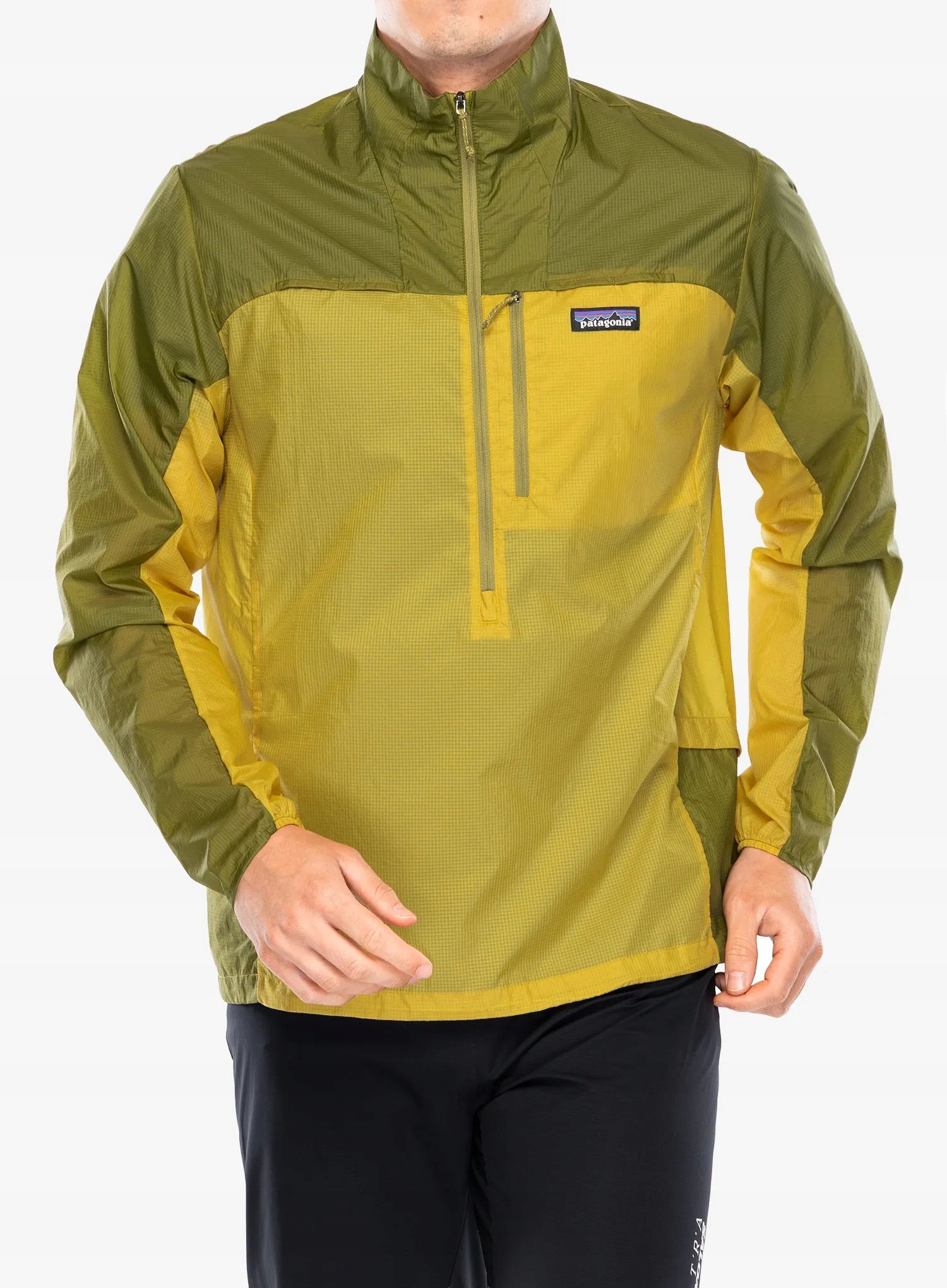 Kurtka do biegania Patagonia Houdini Stash Hz Pullover bundle green S