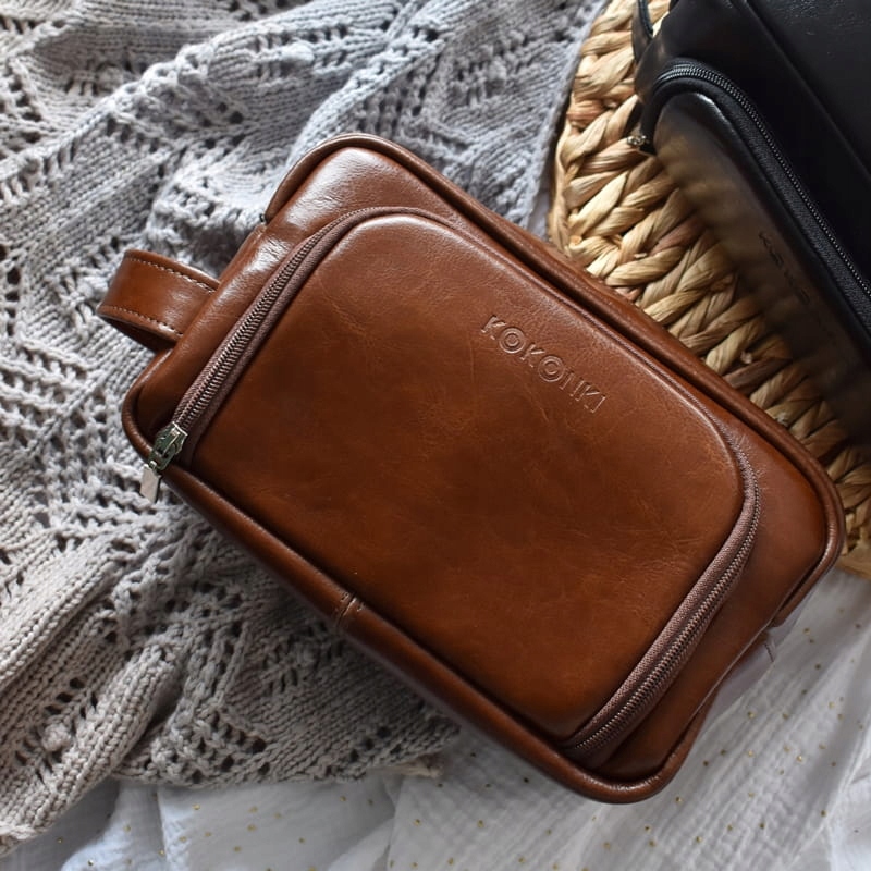 Organizér Kokonki Příslušenství kůže karamel