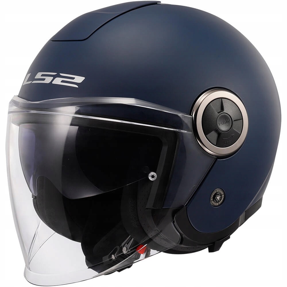 LS2 OF620 Classy Navy Blue modrá otvorená prilba s mixom na skúter S