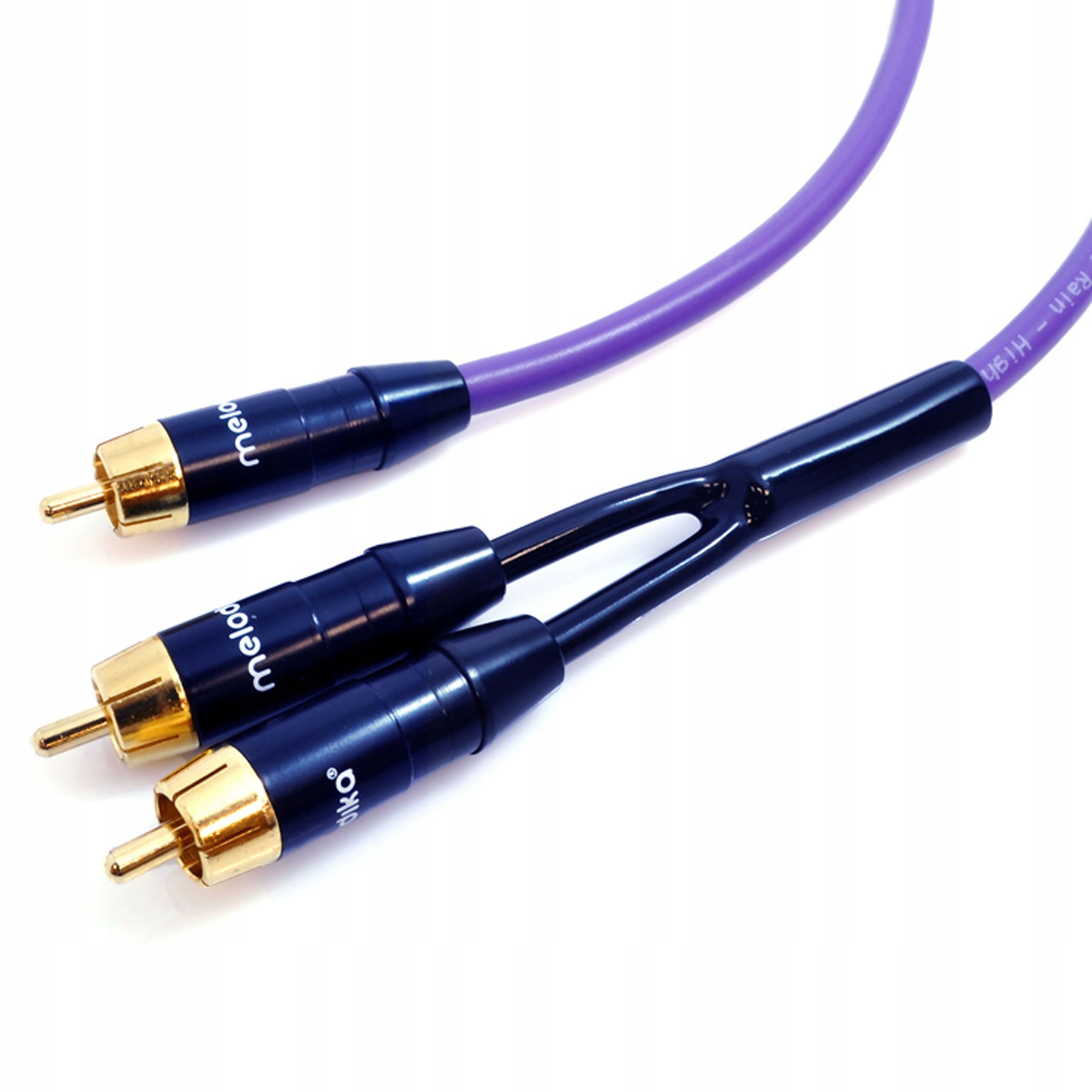 MELODIKA MDSWY170 PURPLE RAIN KABEL DO SUBWOOFERA TYP Y 1 RCA - 2 RCA 17m Model MDSWY170