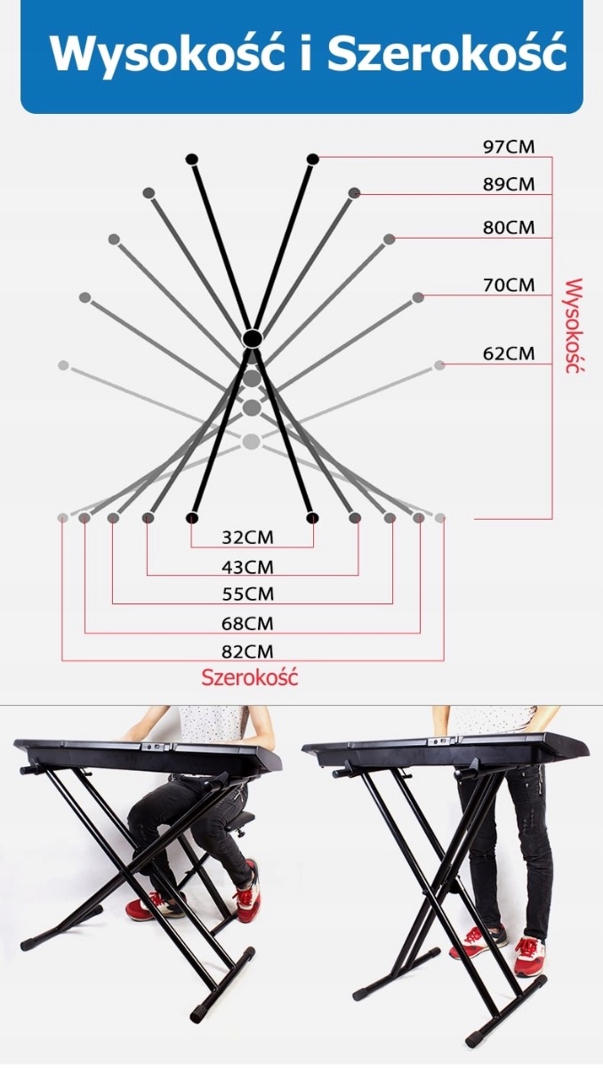 SSQ KS2 - podwójny statyw klawiszowy EAN (GTIN) 5904161822523