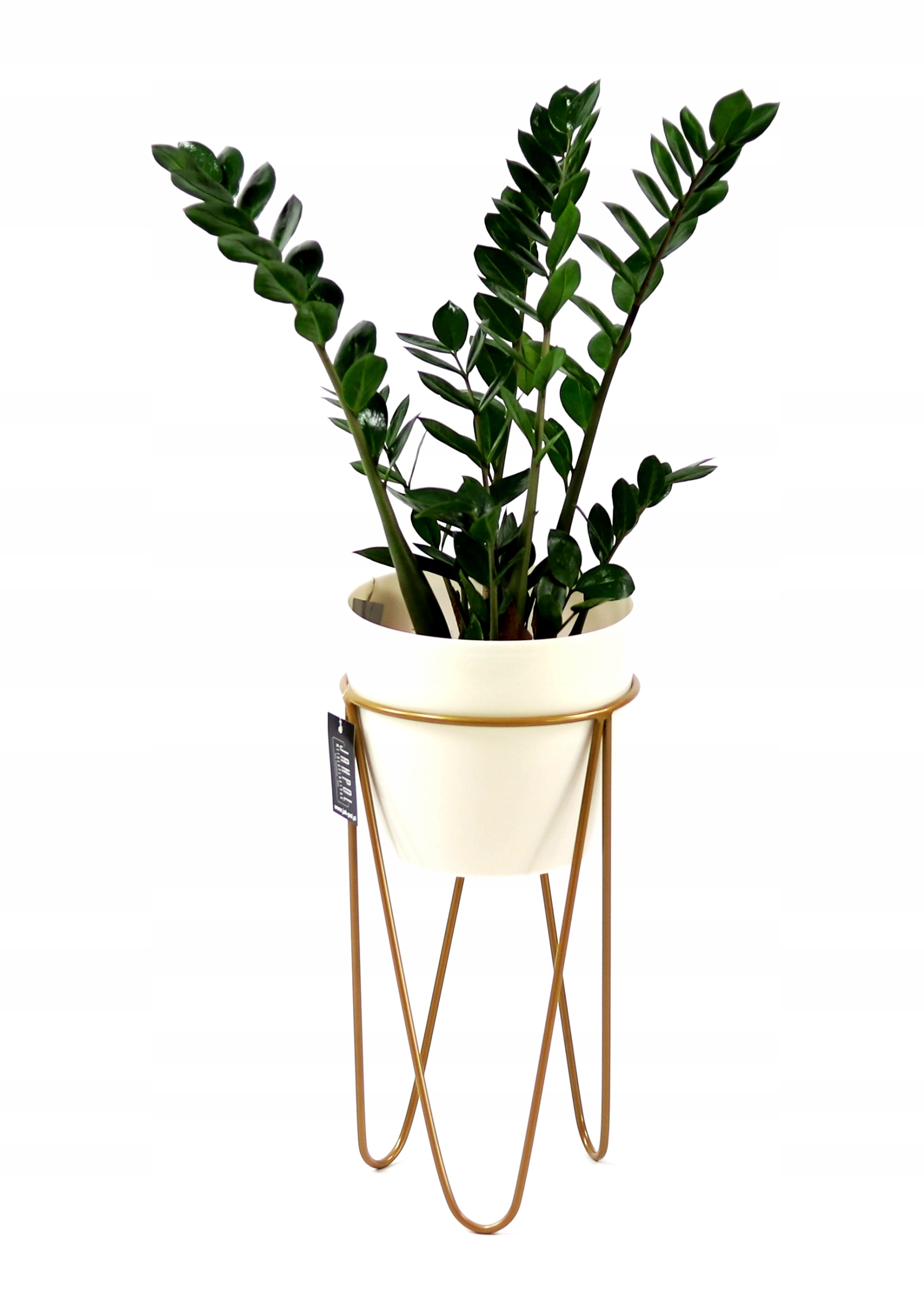 

Nowoczesny Loftowy Kwietnik Metalowy 45cm złoty