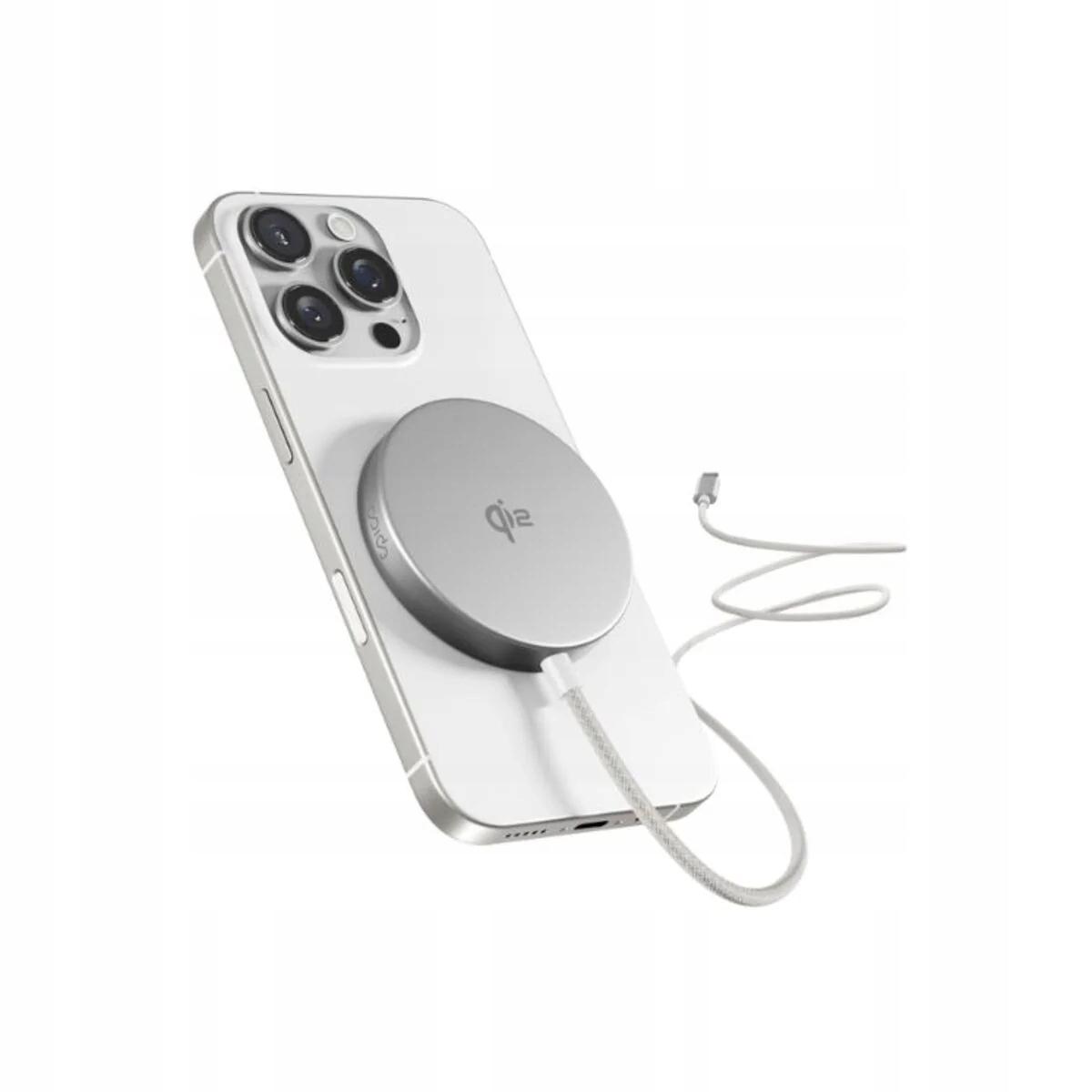 MagSafe nabíječka Epico UltraBase Qi2 Mag+ Charging Pad EO50 stříbrná