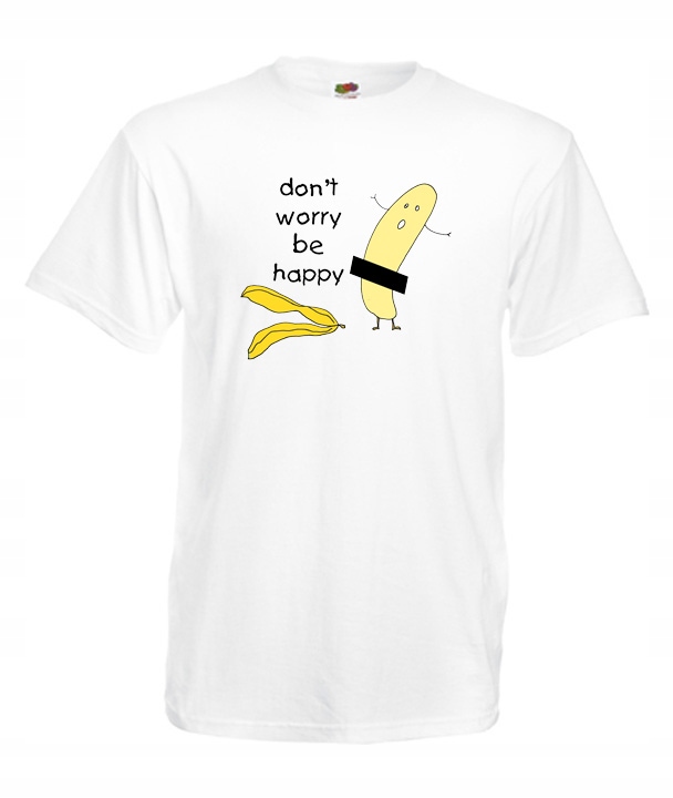 

M Koszulka Męska Banan Obrany Śmieszne Sztuka