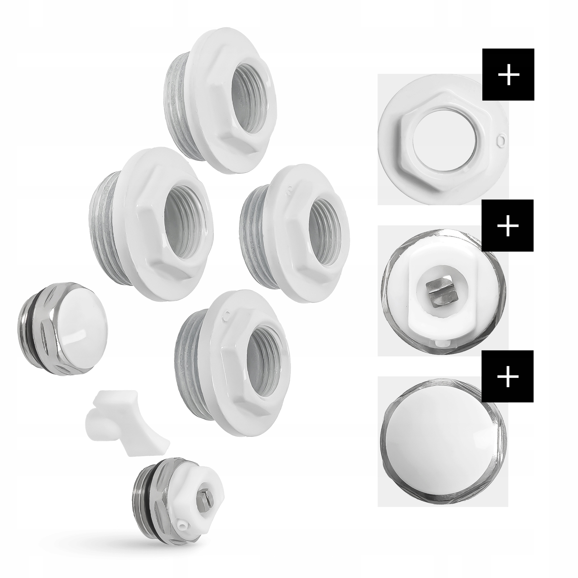 Zestaw korów korki grzejnika grzejnikowe 1 x 1/2 Typ korek