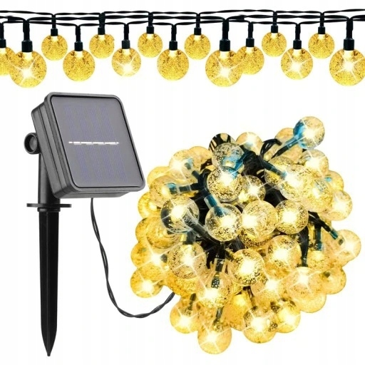 

Solarne Lampki Ogrodowe Zwisające Girlanda 100 Led