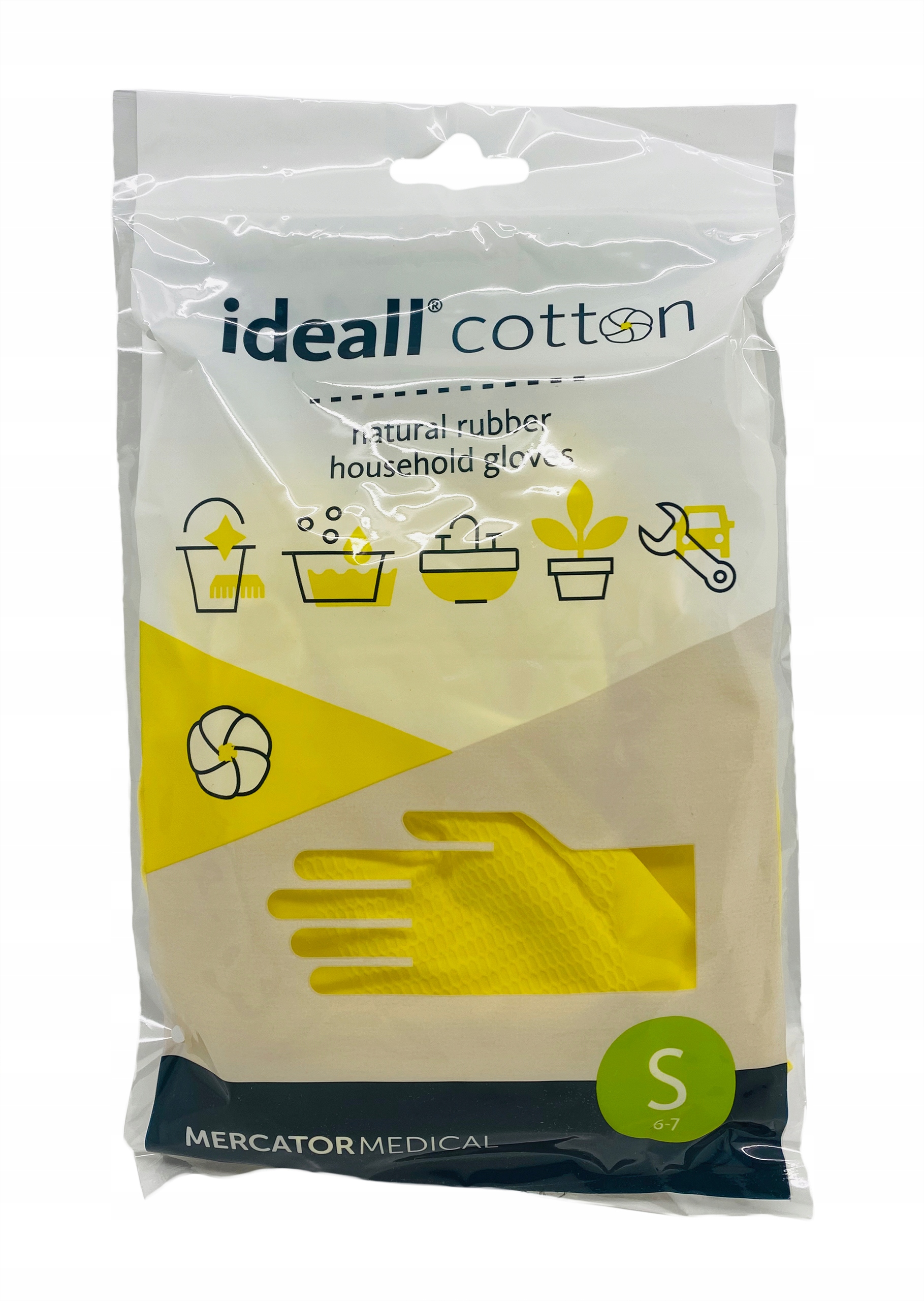 

Rękawiczki Gospodarcze Gumowe Żółte Rozm. S