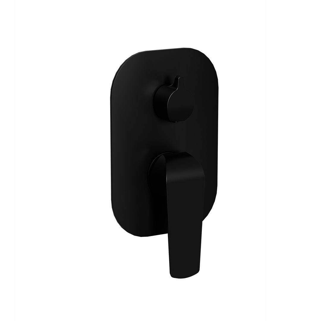 Clever 2.0 Podomítková baterie, černá soft, pro sprchu a vanu