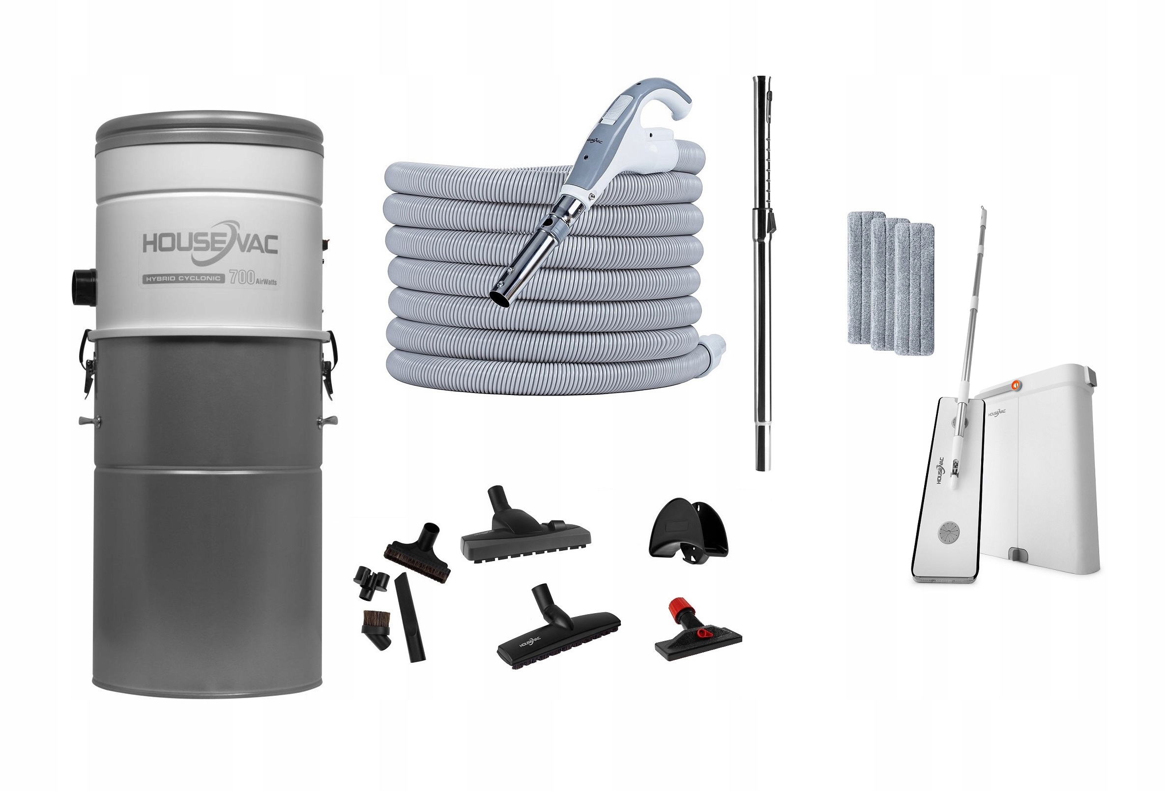 Centrální Vysavač HouseVac HV-700ST-35H sada příslušenství Premium Hvn 12 m
