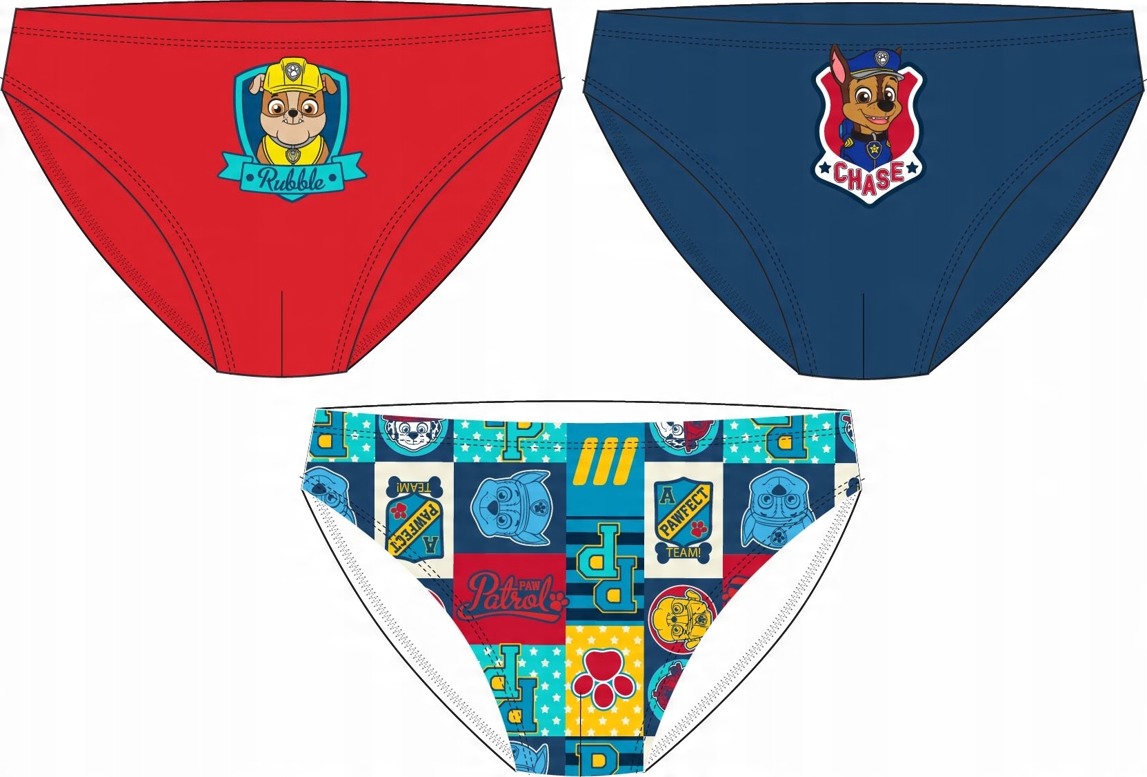 

Majtki slipy chłopięce Psi patrol 110/116 3-PACK