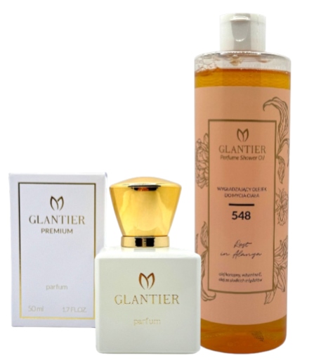 Glantier Sada Glantier 548 Parfém Premium 50 ml Olej na mytí těla