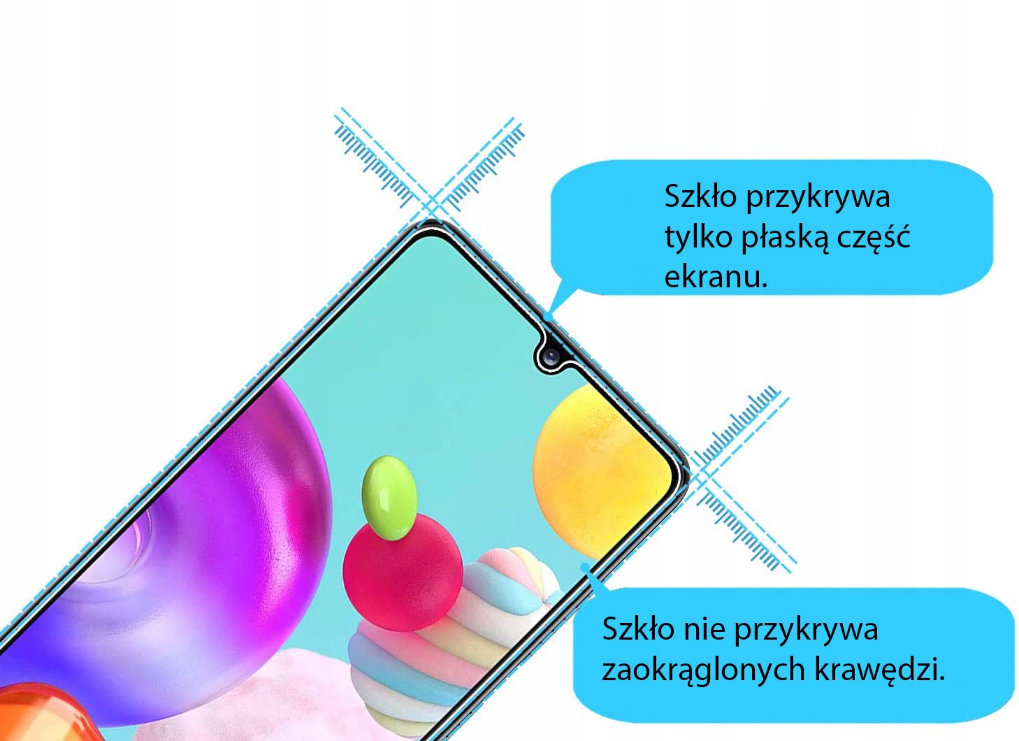 Szkło hartowane płaskie do Samsung Galaxy A41 Kod producenta Samsung Galaxy A41