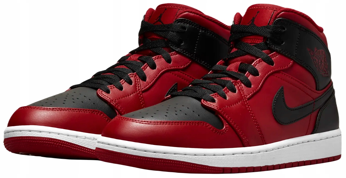 Nike Air Jordan 1 MID 'REVERSE RED' R-47 shoes 13048428046 - Allegro.pl