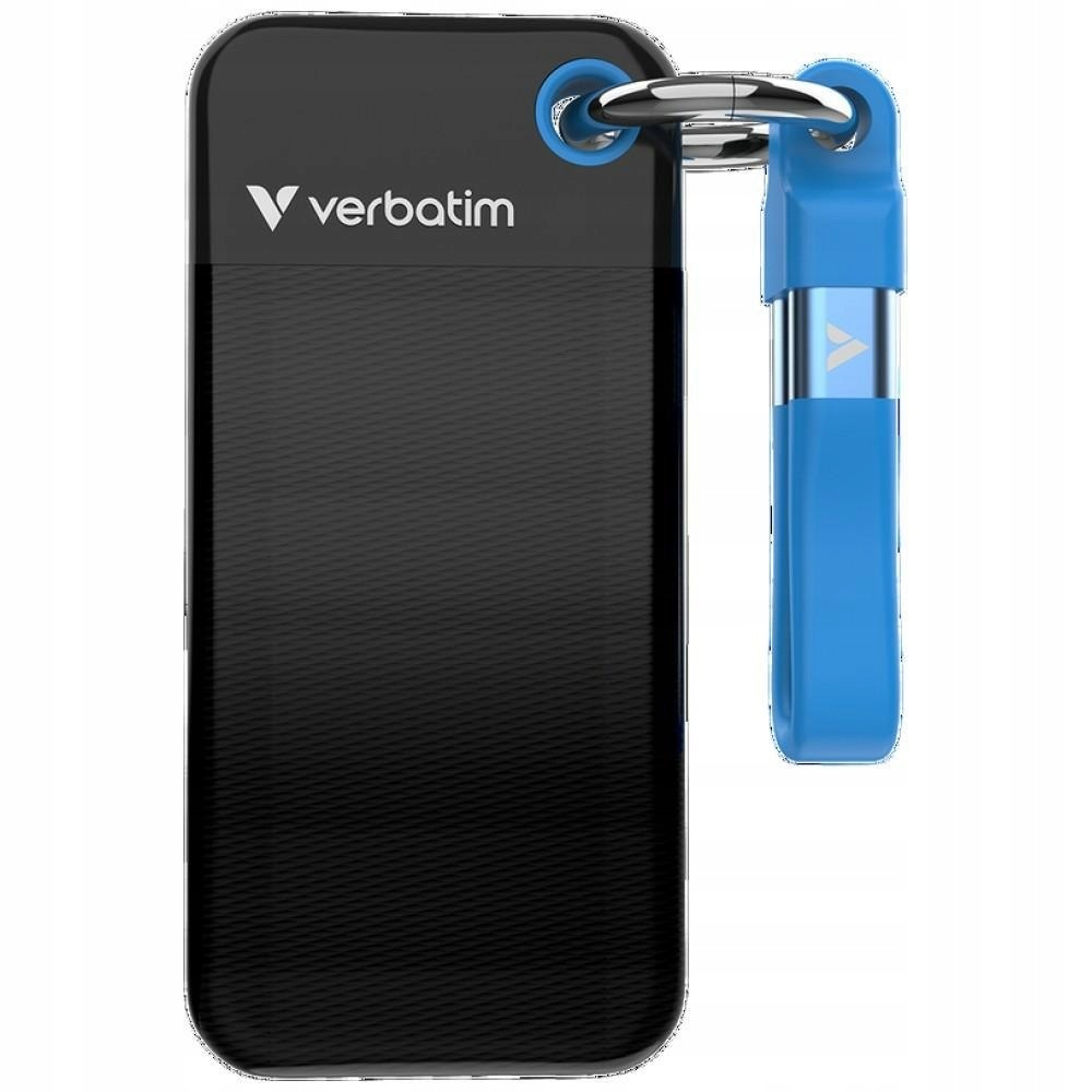 Dysk Zewnętrzny Verbatim Pocket Ssd 512GB brelok do kluczy z kablem Usb-c