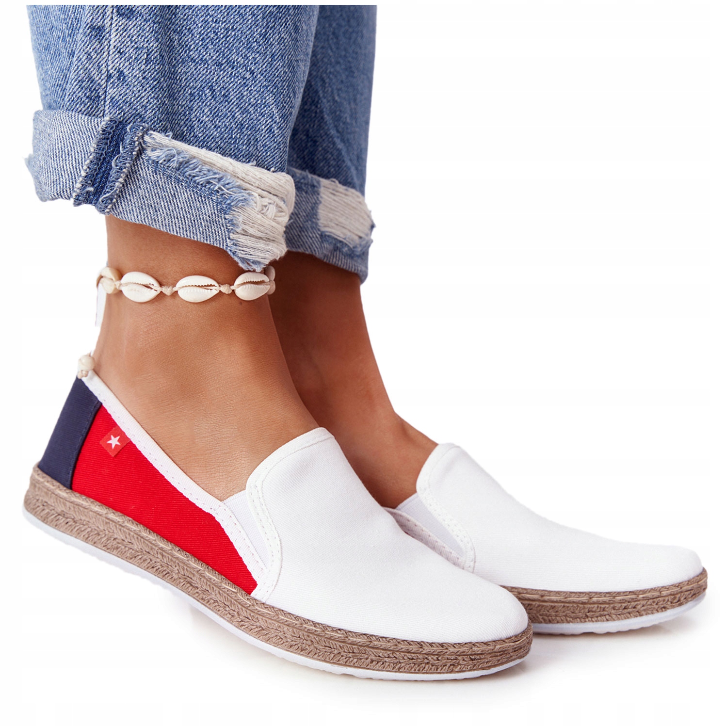 

Espadryle Big Star Plecionka HH276009 Białe 38