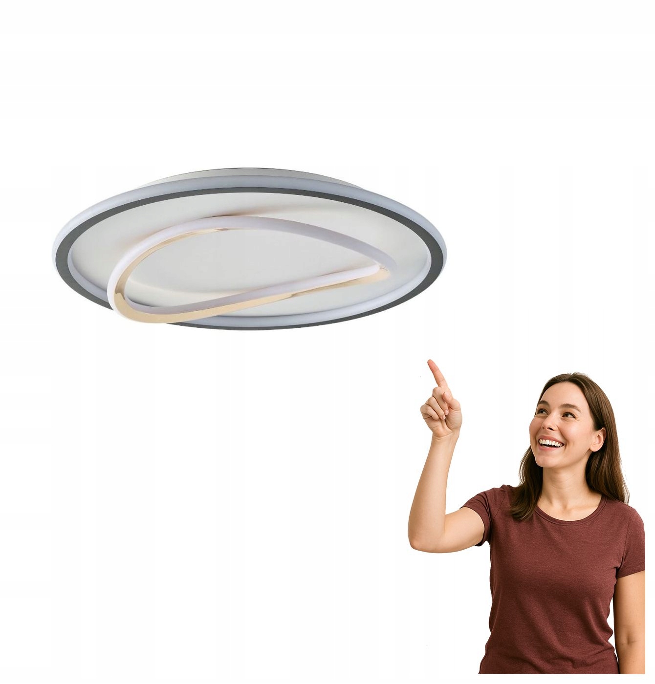 Led stropná lampa 32W Lens MX3889-1A-3BGT Zuma Line