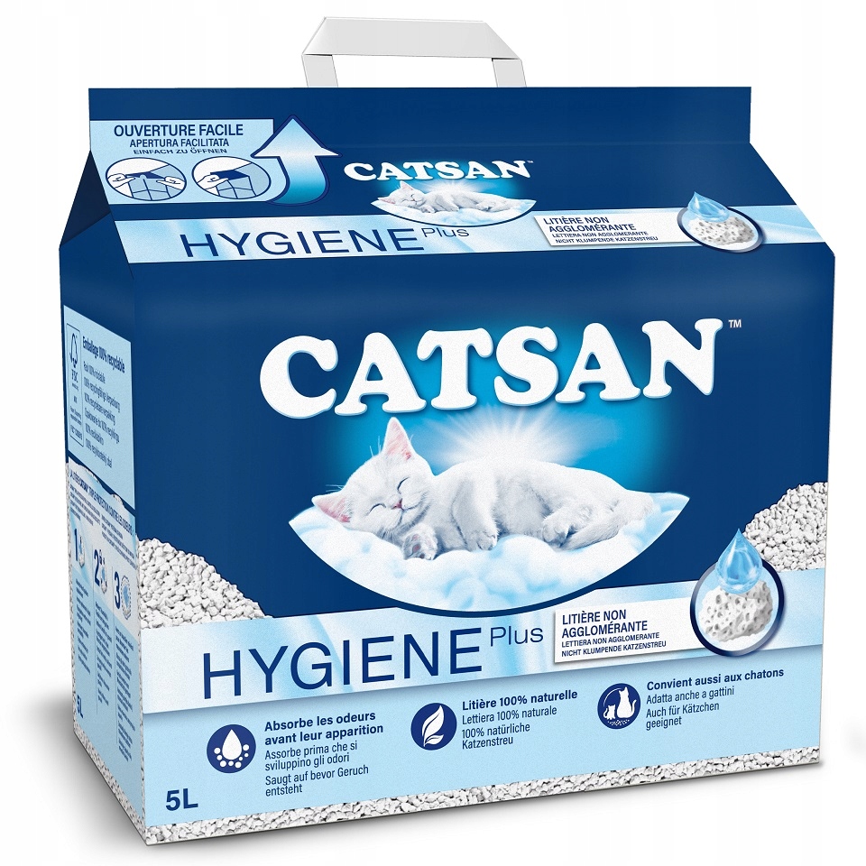 Levně 2x Catsan Hygiene Plus 5 L