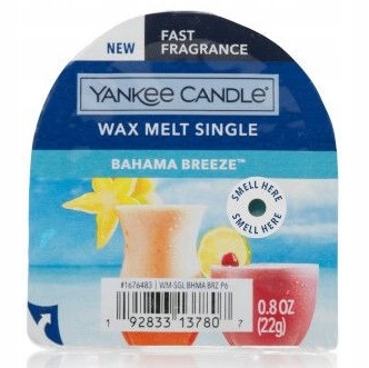 YANKEE CANDLE WOSK WAX BAHAMA BREEZE 22g