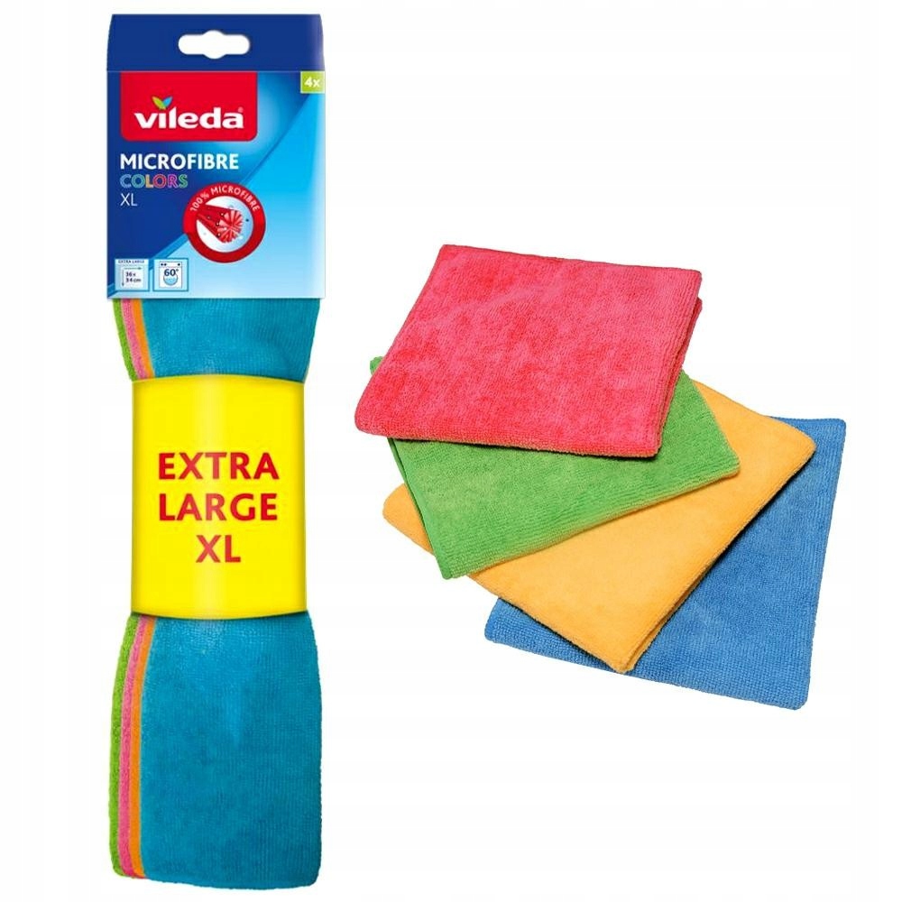 

Vileda Duże Ścierki z Mikrofibry XL 4 sztuki