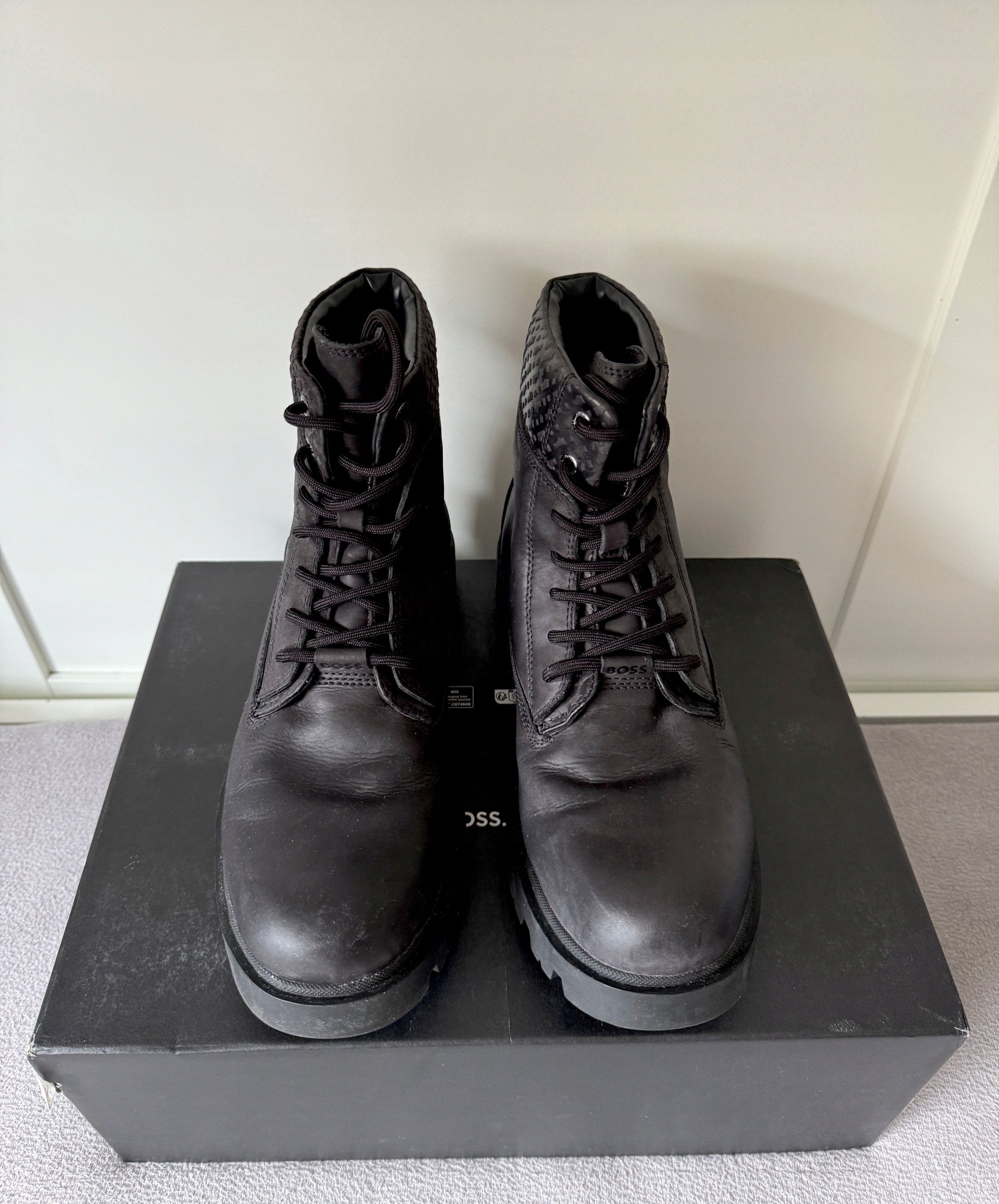 Boss Adley Halb Botki sznurowane r.44 Materiał zewnętrzny skóra naturalna licowa