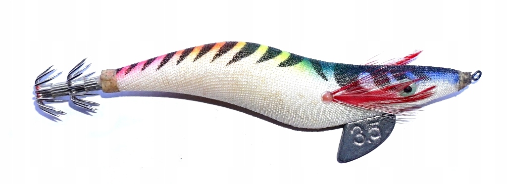 Przynęta Morska na Kalmary Wobler Krewetka Squid Jig Egi 13cm. 33gr. Nr. 04