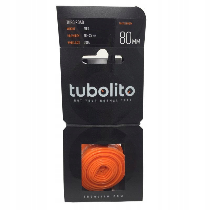 

Dętka szosowa Tubolito Road 700x18-28 Sv 80mm 39g!