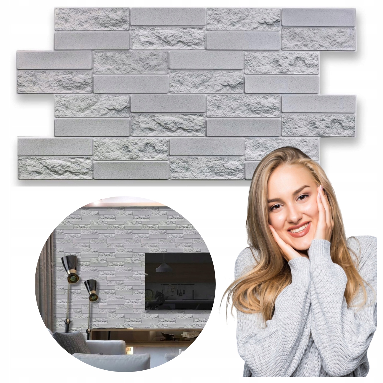 Stěnový Panel Cihla 3D Pvc Dekorace Obklad 10 Kusů