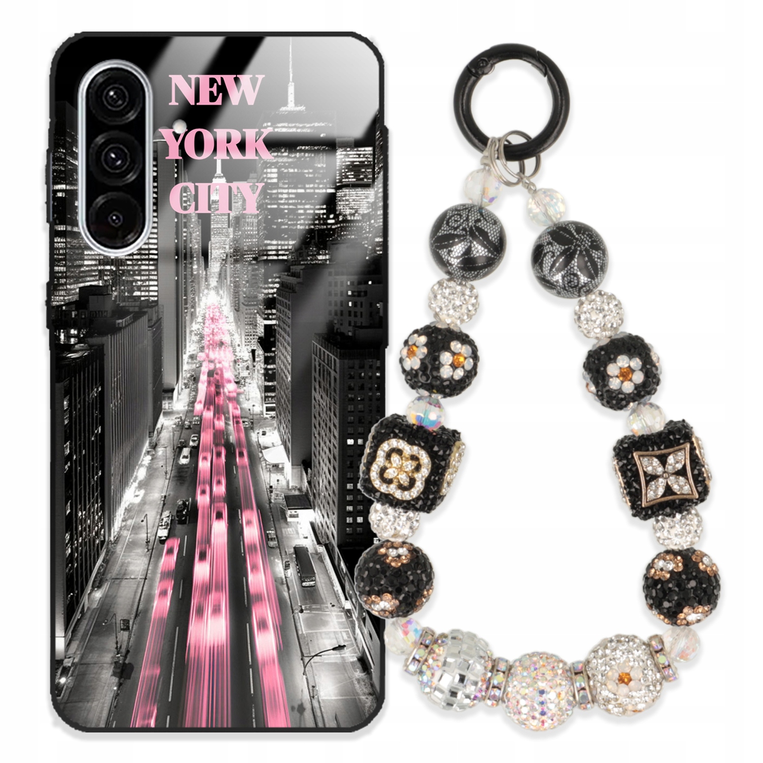 Puzdro Na Samsung A36 5G Glass Kľúčenka Elegantné Prémiové Dizajnové Puzdro